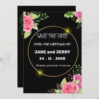 Skaymarts | Eenvoudige Floral Beauful Save the Dat Save The Date