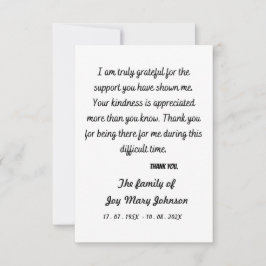 Skaymarts | Eenvoudige moeilijke tijd Opmerking: Bedankkaart