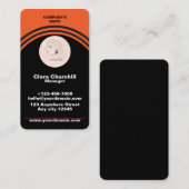 Skaymarts | Eenvoudige zwarte Oranje professional Visitekaartje (Voorkant / Achterkant)