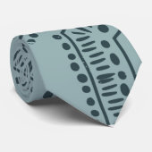 Skaymarts | Elegant Blue Black Stippen Stropdas (Opgerold)