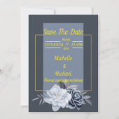 Skaymarts | Elegant Roos Floral Save the Date Kaar (Voorkant)