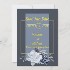 Skaymarts | Elegant Roos Floral Save the Date Kaar