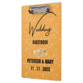 Skaymarts | Elegant Yellow Black Wedding Guest Klembord (Links)