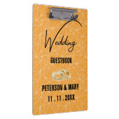 Skaymarts | Elegant Yellow Black Wedding Guest Klembord (Rechts)