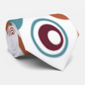 Skaymarts | Elegante Blauwe Bruine en Witte Kantoo Stropdas (Opgerold)