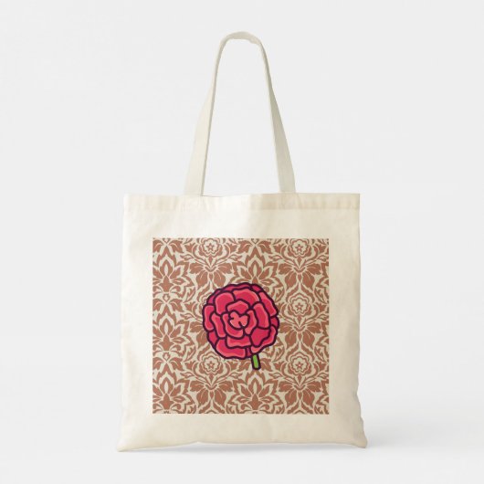 SKAYMARTS | Floral Boho Design Canvas tas (Achterkant)