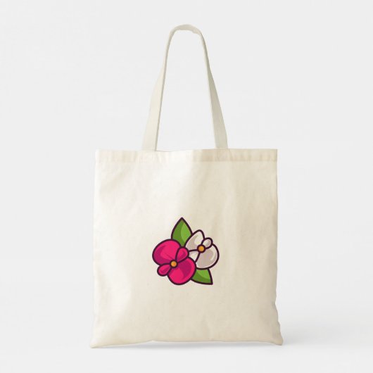 SKAYMARTS | Floral Seamless Pattern Canvas tas (Achterkant)