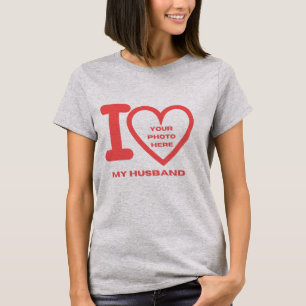 SKAYMARTS Ik hou van mijn man Foto T-Shirt