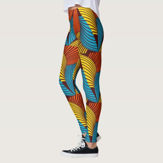 SKAYMARTS | Leggings van de Prints van Blauwe Geel (Links)