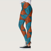 SKAYMARTS | Leggings van het Blauwe Patroon Africa (Links)