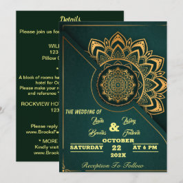 Skaymarts | Mandala Calligraphic script Wedding In Kaart