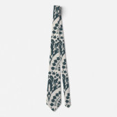 Skaymarts | Modern trendy en stijlvol blauw wit Stropdas (Voorkant)