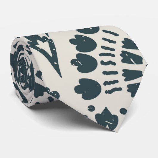 Skaymarts | Modern trendy en stijlvol blauw wit Stropdas (Opgerold)