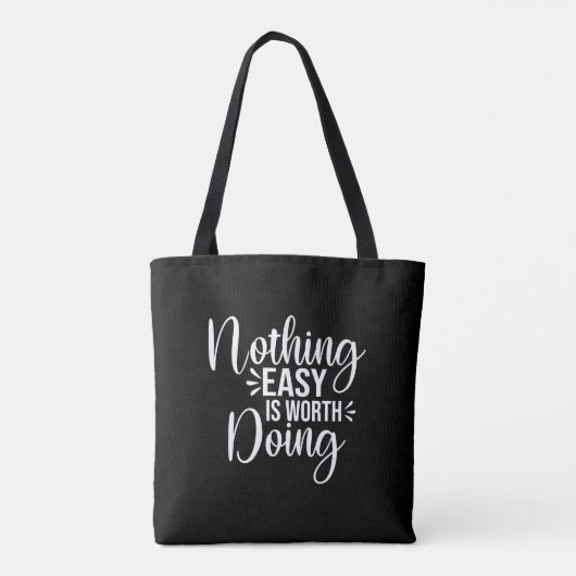 SKAYMARTS | Niets is gemakkelijk te doen Canvas ta Tote Bag (Achterkant)
