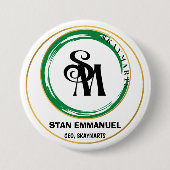 Skaymarts | Positie bedrijfsnaam Ronde Button 7,6 Cm (Voorkant)