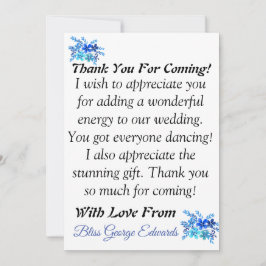 Skaymarts | Stunning bedankkaart voor uw komst