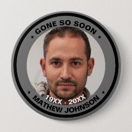 Skaymarts | Zo snel mogelijk een begrafenisfoto Ronde Button 4,0 Cm