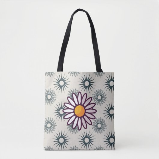 SKAYMARTS | Zonnebloem Boho Design Shopping Bag Tote Bag (Voorkant)