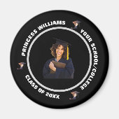 Skaymarts | Zwart-witfoto-Afstuderen Magnet (Voorkant)