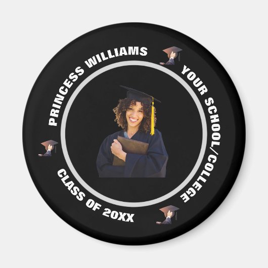 Skaymarts | Zwart-witfoto-Afstuderen Magnet (Voorkant)