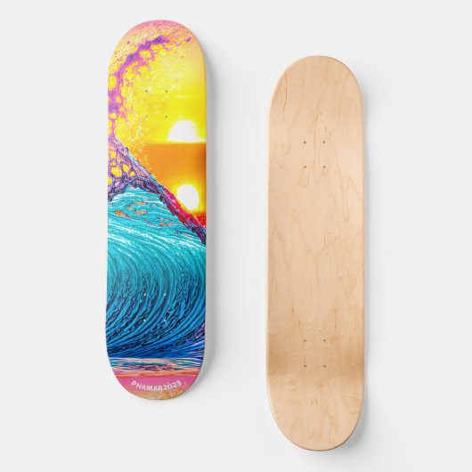 SKB_008 Ocean Art Skateboard Deck (Voorkant)