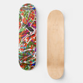 SKB_013 Splatter Paint Art Skateboard Deck (Voorkant)
