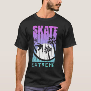 Skeat Bord Skating Sport Hobby Guy Boy Man Skeeter T-shirt