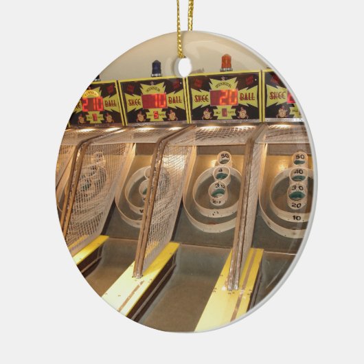 SKEE BALL! KERAMISCH ORNAMENT (Links)