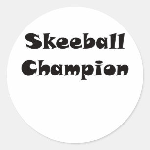 Skeeball Champion Ronde Sticker