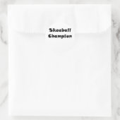 Skeeball Kampioen Ronde Sticker (Tas)