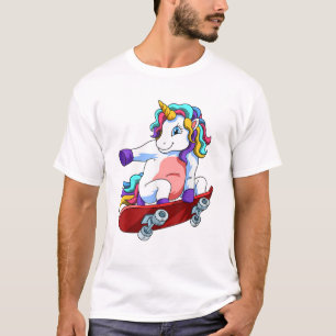 Skeeler Eenhoorn Liefhebber Skeeleraar Skeeleren T-shirt