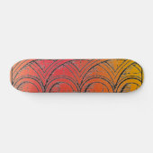 Skeelerboard met middeleeuwse architectuur persoonlijk skateboard (Horizontaal)