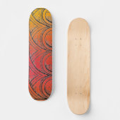 Skeelerboard met middeleeuwse architectuur persoonlijk skateboard (Voorkant)