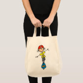 Skeelerende Stick Figure Tote Bag (Voorkant (product))