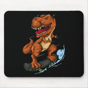 Skeelerende T-rex - Schattige Trex Dinosaur Skeele Muismat
