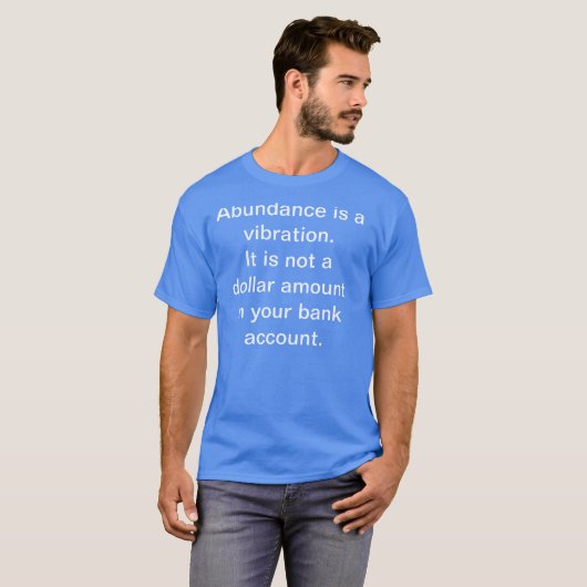 Skeezer Abundance Vibrance Bank Account T-Shirt (Voorkant volledig)