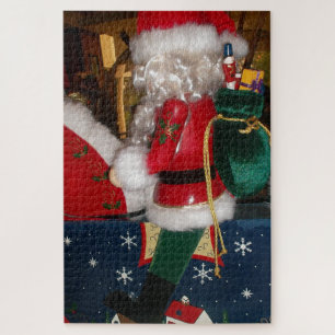 Skeezer Kerstmis met sneeuw prettige feestdagen. Legpuzzel