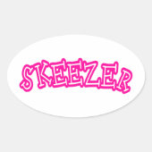 Skeezer Ovale Sticker (Voorkant)
