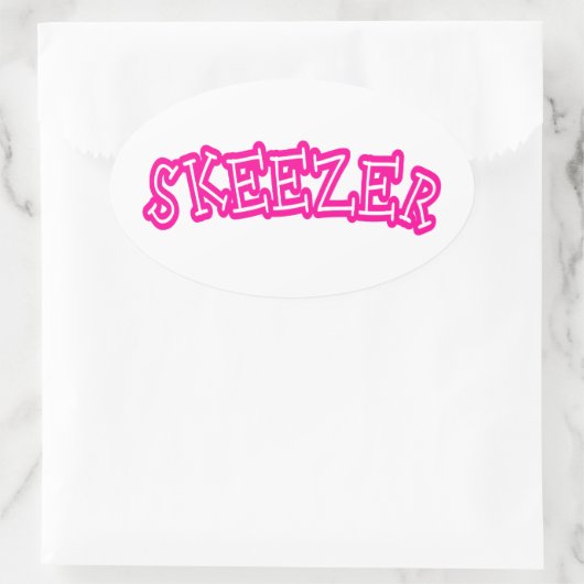 Skeezer Ovale Sticker (Tas)