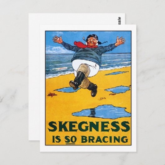 Skegness Ad - Skegness is zo krakkend - Man Briefkaart (Voorkant / Achterkant)
