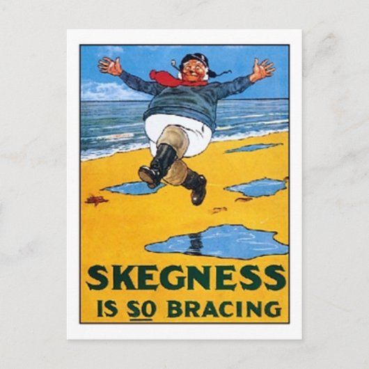 Skegness Ad - Skegness is zo krakkend - Man Briefkaart (Voorkant)