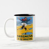  Skegness Ad - Skegness is zo krakkend - Man Tweekleurige Koffiemok (Links)