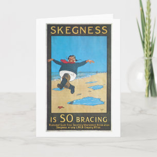 Skegness, England Vintage Travel Poster Kaart