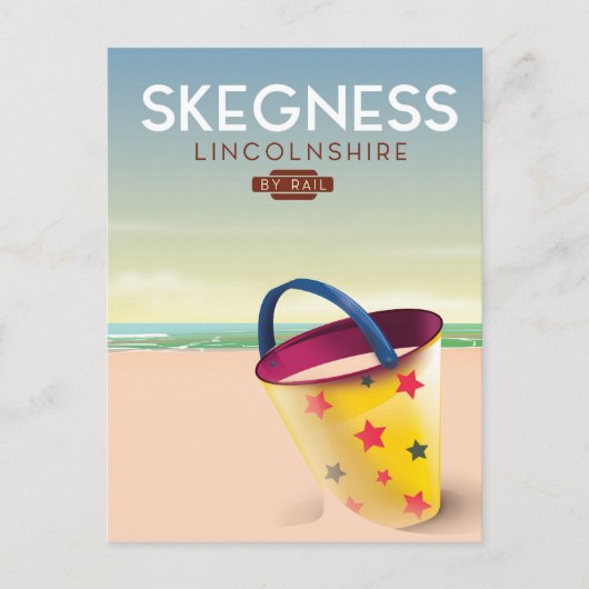 Skegness Lincolnshire By rail Briefkaart (Voorkant)