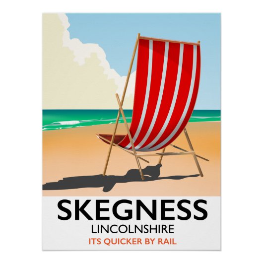 Skegness Lincolnshire strand poster (Voorkant)