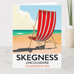 Skegness Lincolnshire strandposter Kaart