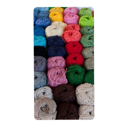 Skeins van garen etiket (Voorkant)