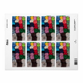 Skeins van garen etiket (Full Sheet)