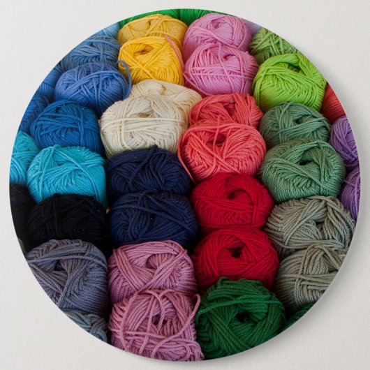 Skeins van garen ronde button 6,0 cm (Voorkant)
