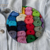 Skeins van garen ronde button 6,0 cm (In situ)